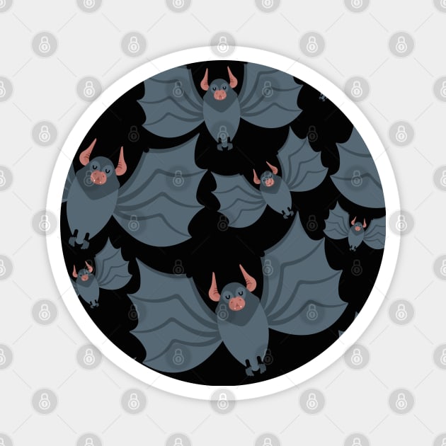 Bat Pattern Night Animals Magnet by savariya